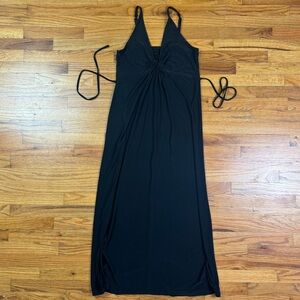 Comfortable dress with waist tie